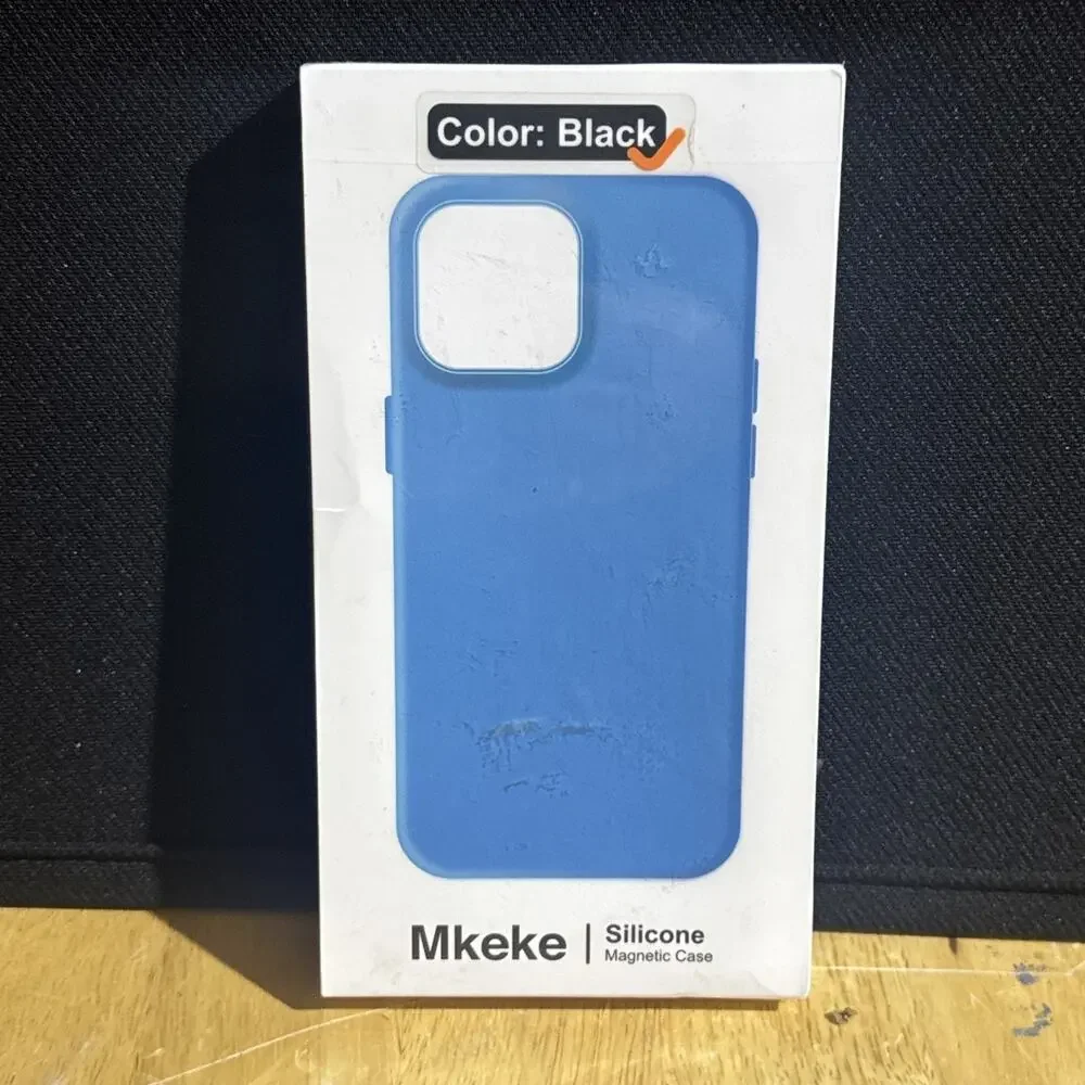 Mkeke iPhone 14 Pro Max Silicone Magnetic Case Blue New Sealed
